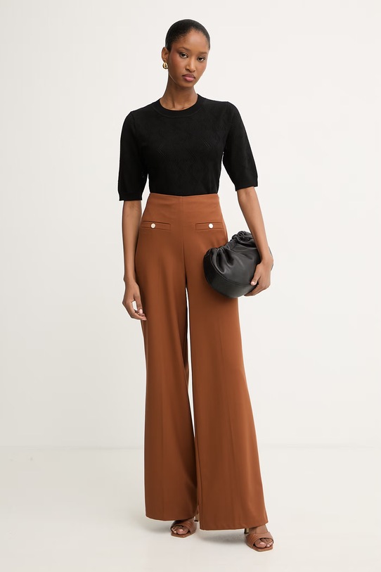 Morgan top swetrowy damski z wiskozy 261.MIKA czarny SS26