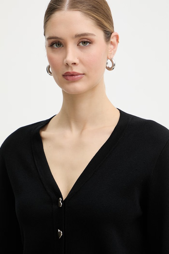 Morgan kardigan damski z wiskozy czarny MLIKE