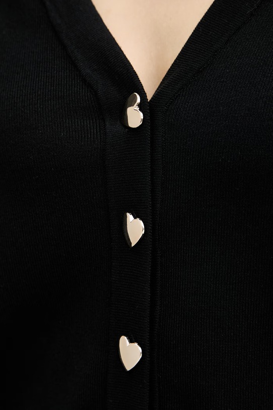 Morgan kardigan damski z wiskozy MLIKE czarny