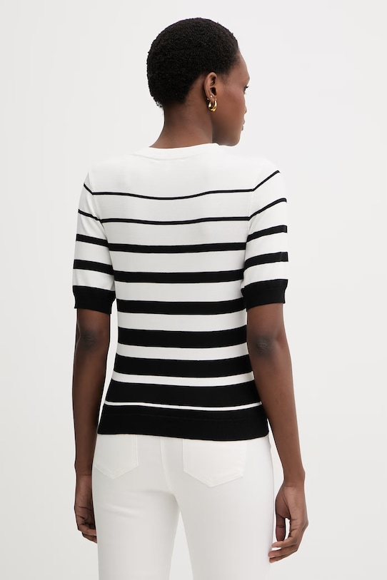 Odzież Morgan sweter damski z wiskozy MLOL biały