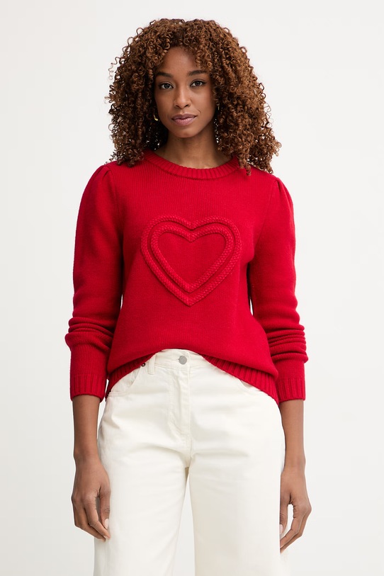 Morgan sweter damski czerwony MLOVA