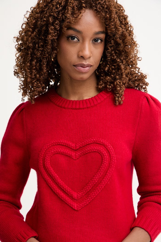 Morgan sweter damski czerwony MLOVA