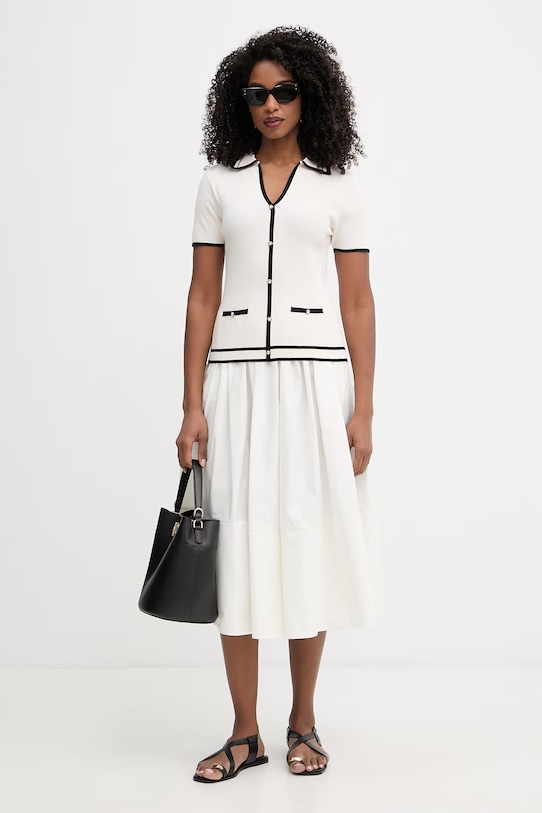 Morgan bluzka damska z wiskozą MTOIRI beżowy SS26