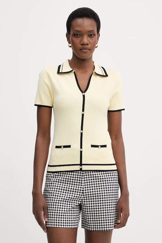 Morgan bluzka damska z wiskozy żółty MTOIRI