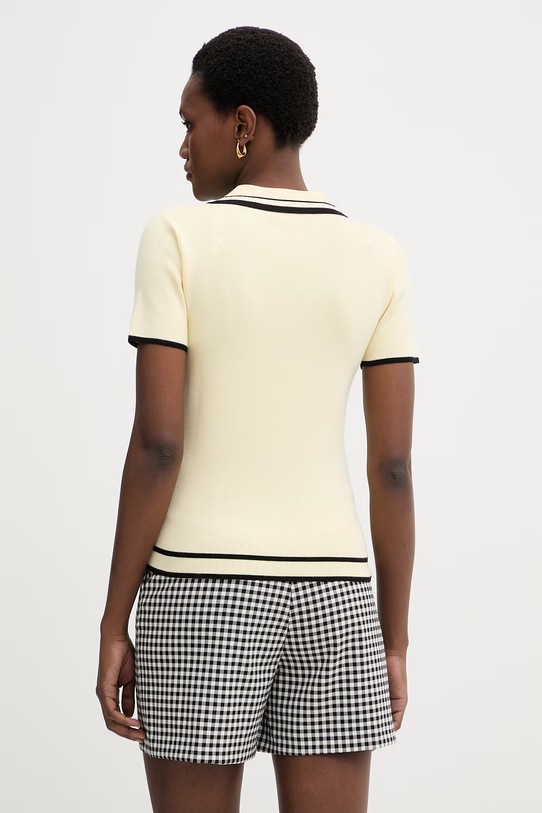 Odzież Morgan bluzka damska z wiskozy MTOIRI żółty