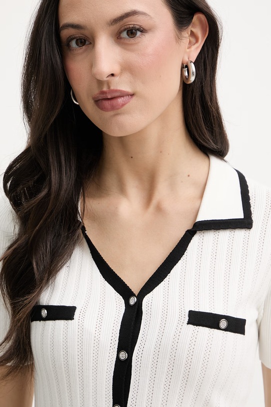 Morgan Kardigan damski z wiskozy beżowy MTONIZA