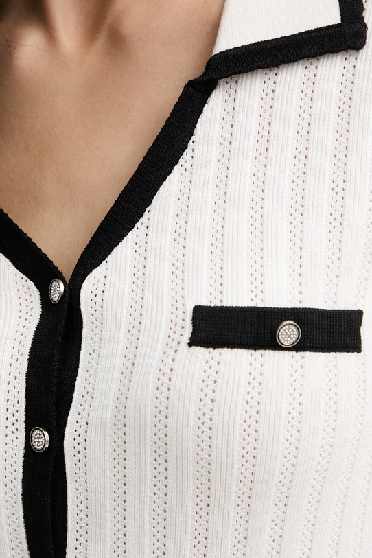 Morgan Kardigan damski z wiskozy MTONIZA beżowy