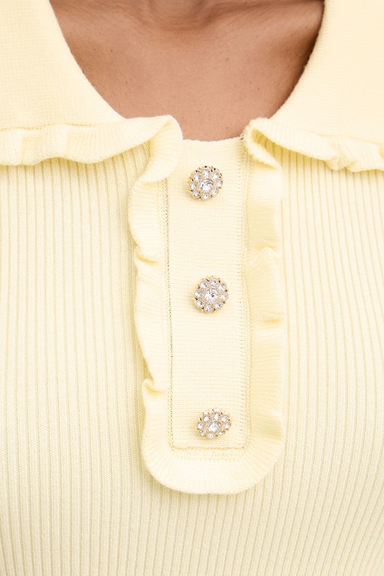 Morgan bluzka damska z wiskozą MVAGUE żółty