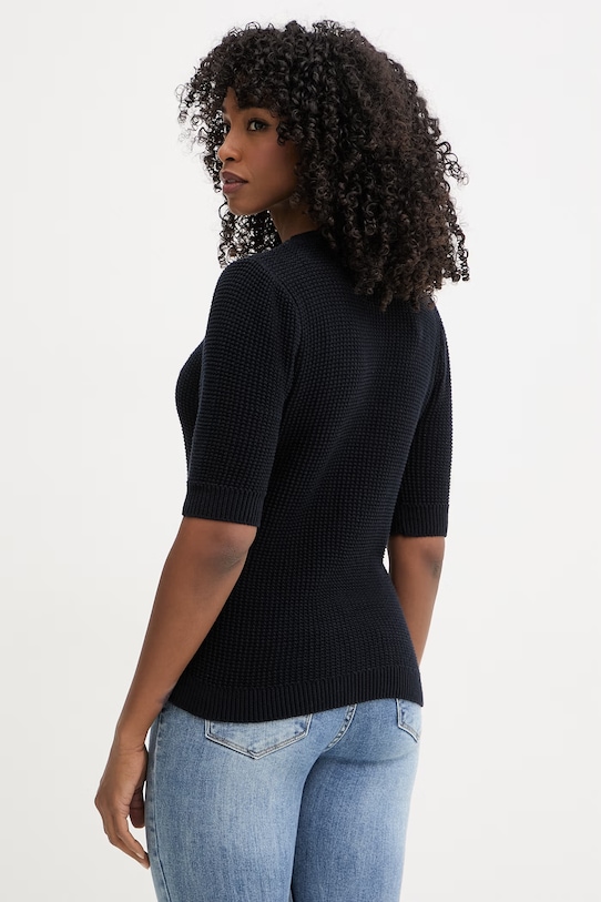 Odzież Morgan kardigan damski bawełniany MYRTILE granatowy