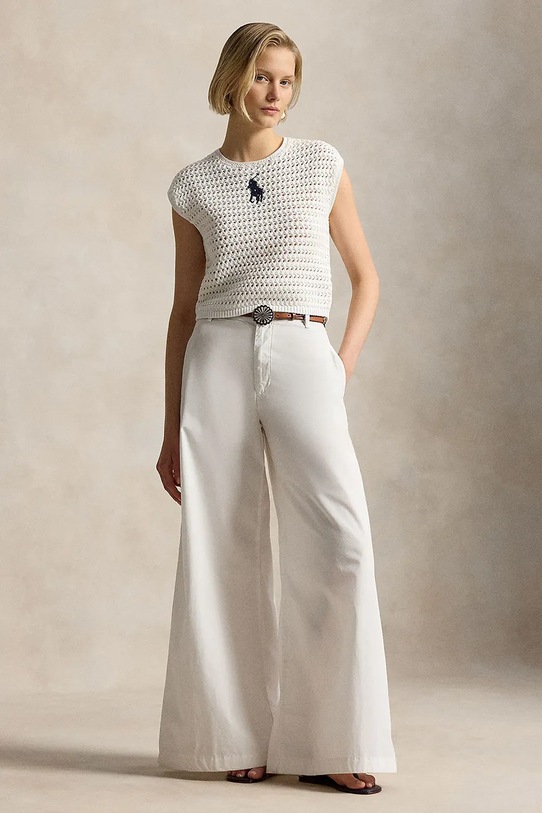 Ρούχα Polo Ralph Lauren πουλόβερ γυναικείο βαμβακερό 211A12704 μαύρο