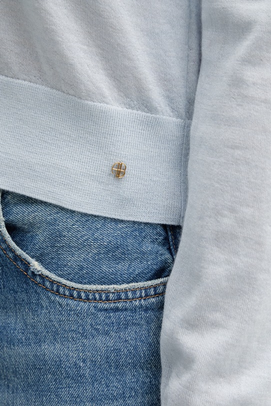 Anine Bing Moni kardigan wełniany damski niebieski A.09.11249