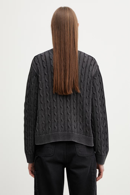 Odzież Carhartt WIP W' Carter Sweater sweter bawełniany damski I036394.89GD czarny