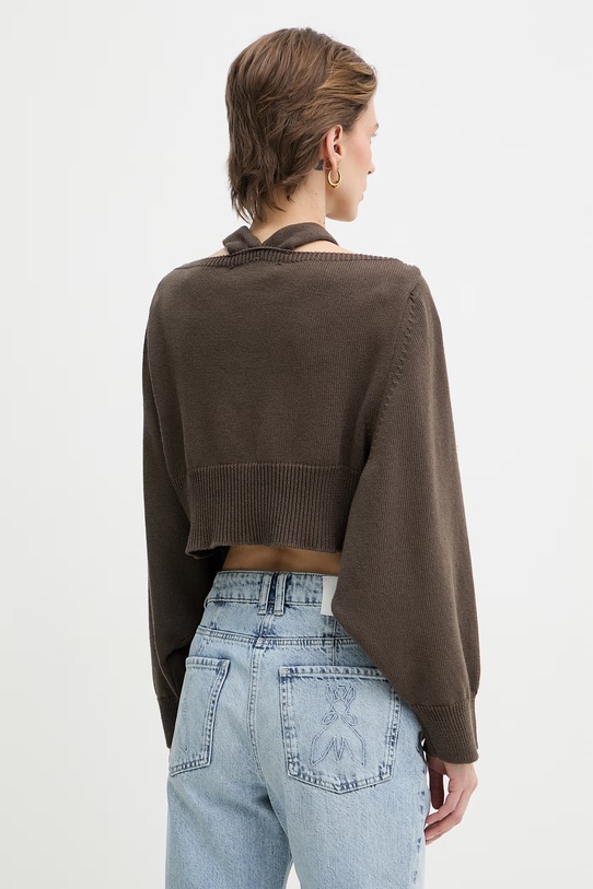 Odzież Haveone damskie z bawełną MFP.Q034 brązowy