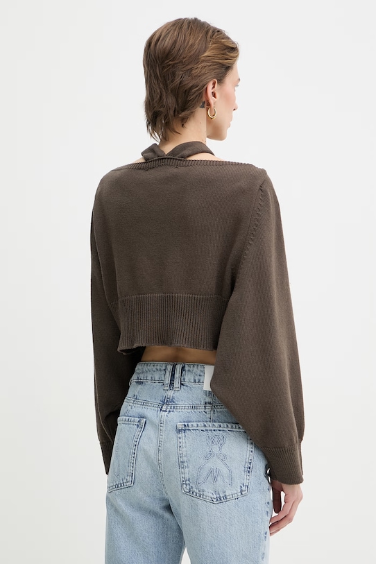 Odzież Haveone damskie z bawełną MFP.Q034 brązowy