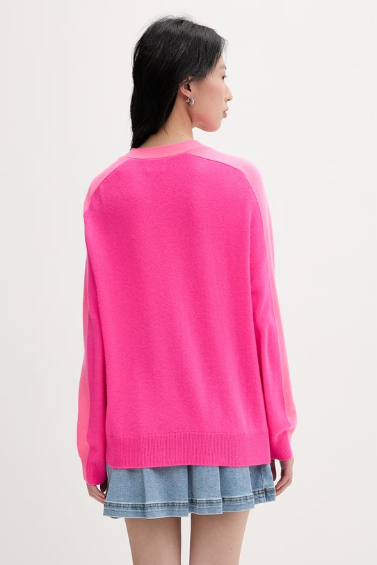 Odzież From Future kardigan damski kaszmirowy WPC03526 różowy