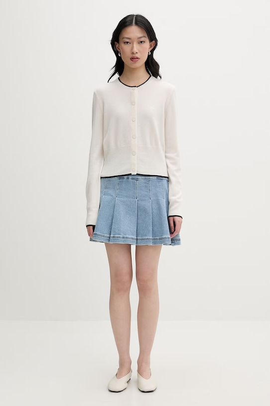 From Future kardigan damski kaszmirowy WPC03589 beżowy SS26