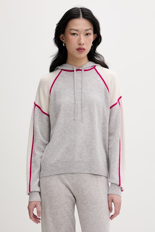 From Future sweter damski kaszmirowy szary WPH03553