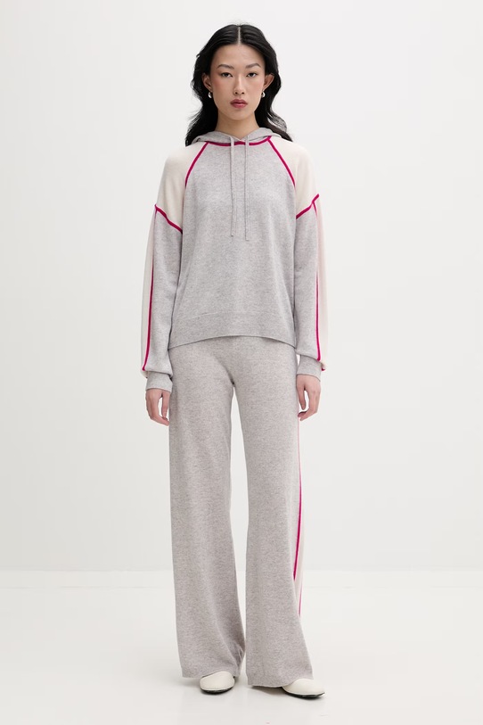 From Future sweter damski kaszmirowy WPH03553 szary SS26