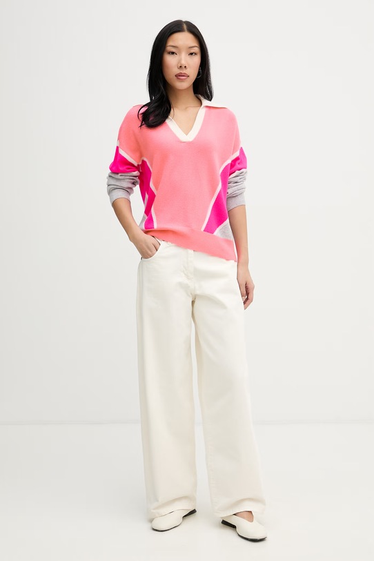 From Future sveter dámsky kašmírový WPP03574 ružová SS26