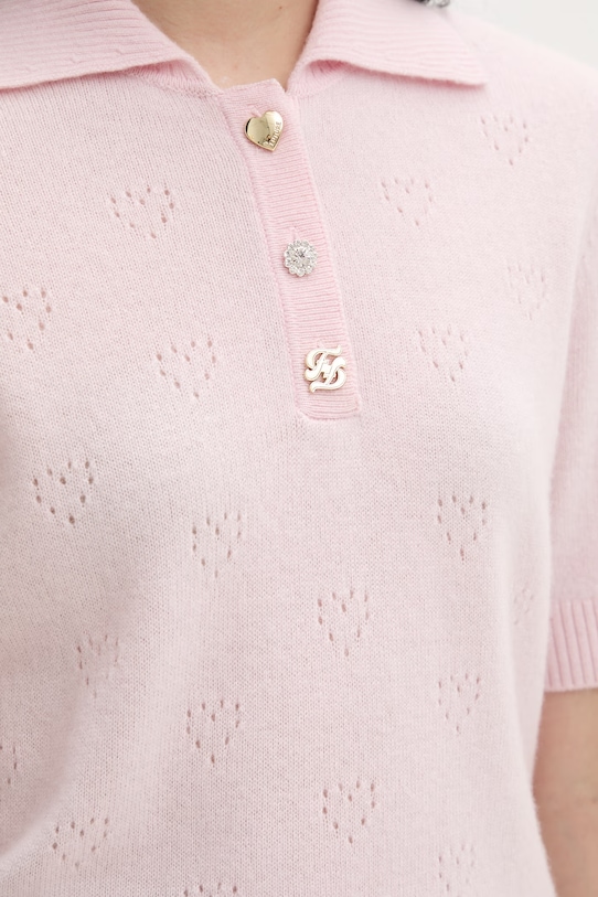 From Future polo swetrowe damskie kaszmirowe WPP03727 różowy