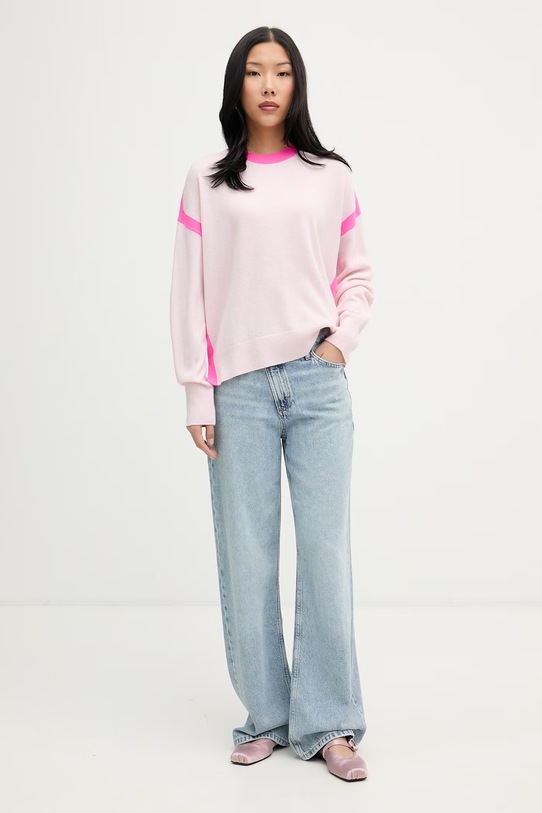 From Future sweter damski kaszmirowy WPR03529 różowy SS26