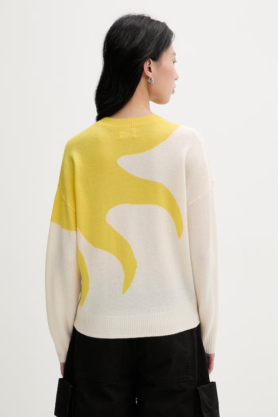 Odzież From Future sweter damski wełniany WPR03569 żółty