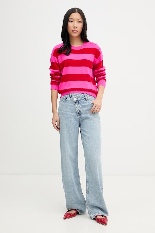 From Future sweter damski kaszmirowy WPR03572 różowy SS26