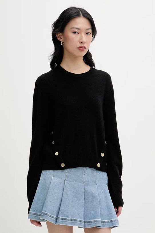 From Future sweter damski kaszmirowy czarny WPR03674