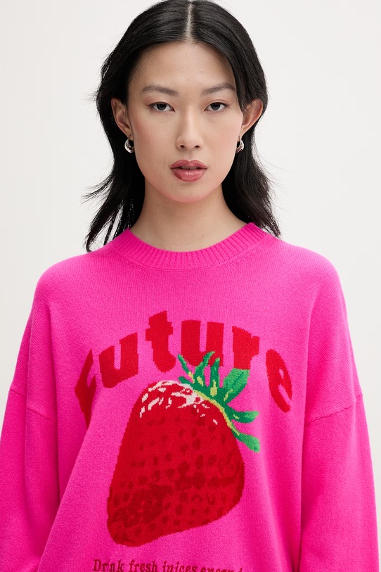 From Future sweter damski kaszmirowy różowy WPR03735