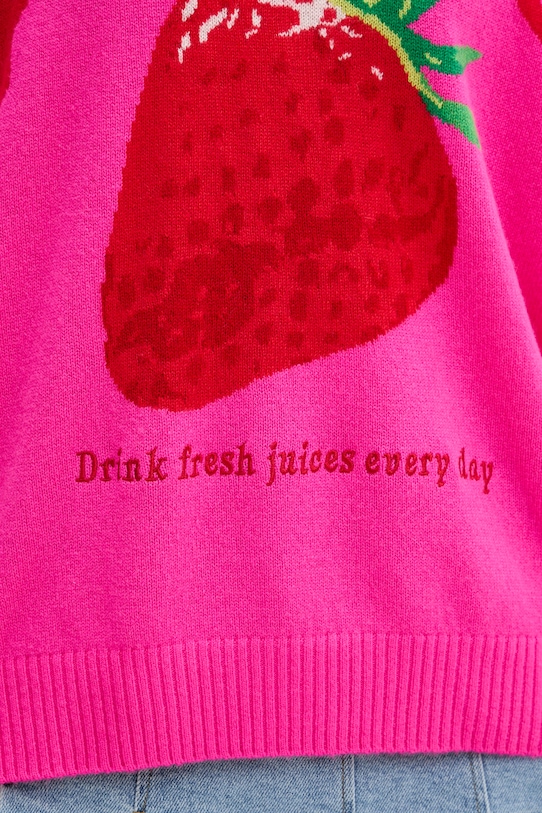 From Future sweter damski kaszmirowy WPR03735 różowy