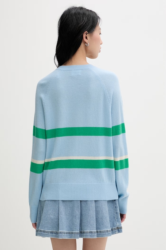 Odzież From Future sweter damski kaszmirowy WPV03669 niebieski