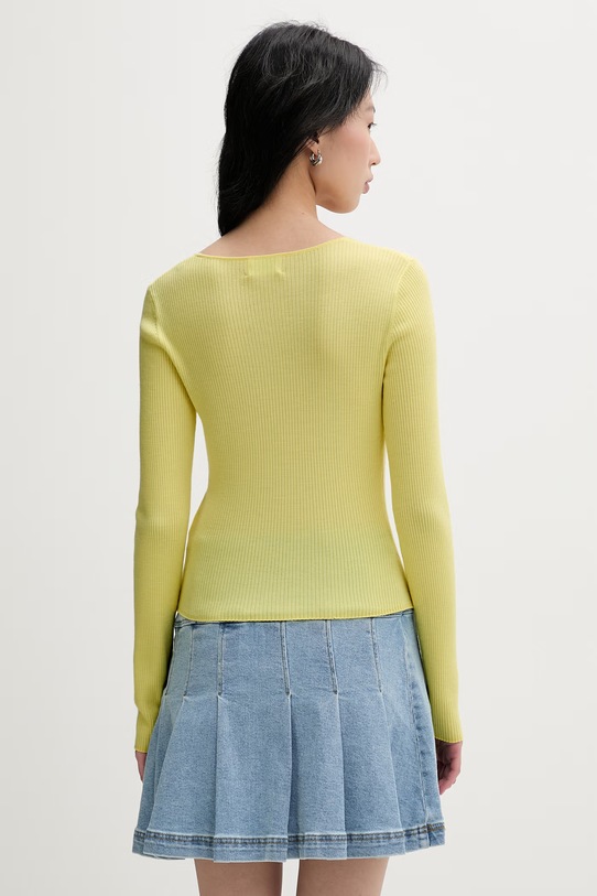 Odzież From Future sweter damski wełniany WTO03614 żółty