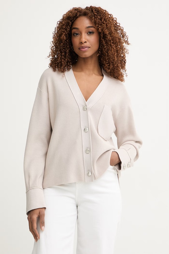 Marc Aurel kardigan damski z wiskozą beżowy 3170A11004