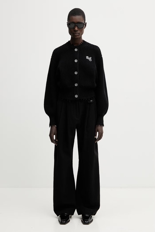 WRSTBHVR Blair cardigan din bumbac pentru femei W5426GT.3296 negru