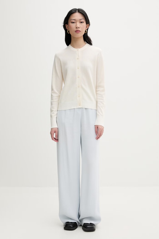 Marimekko kardigan damski bawełniany 095499 beżowy SS26