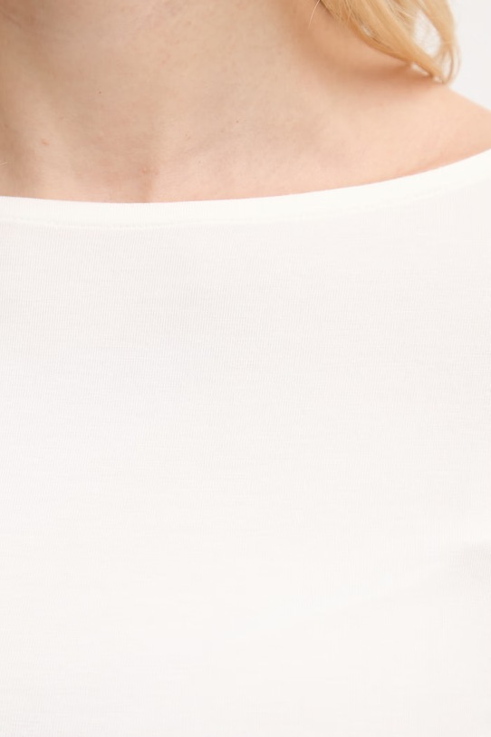 United Colors of Benetton tričko s dlhým rukávom dámske z viskózy 3Z12D10C2 béžová