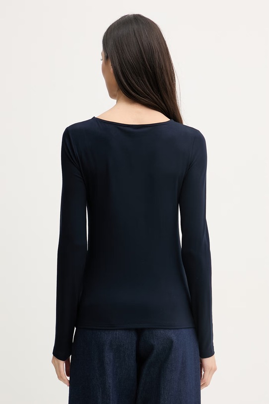 Ruházat United Colors of Benetton hosszúujjú női viszkóz 3Z12D10C2 sötétkék
