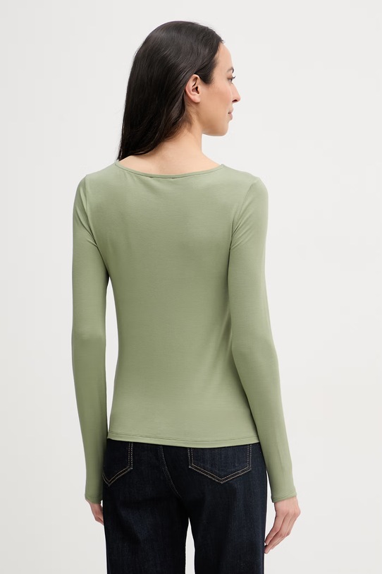 Ρούχα United Colors of Benetton μακρυμάνικο Γυναικείο από βισκόζη 3Z12D10C2 πράσινο