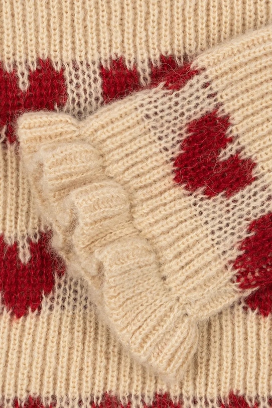 Konges Sløjd sweter z dodatkiem wełny dziecięcy LAULA SWEATER beżowy KS104335.PreSpring