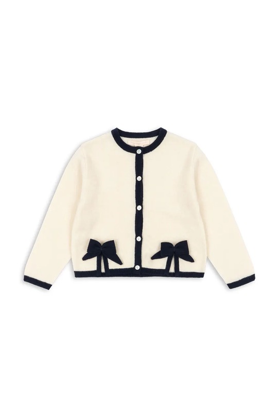 Konges Sløjd kardigan wełniany dziecięcy ALETTE CARDIGAN KS104379.PreSpring beżowy SS26