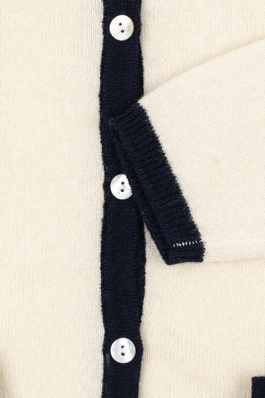 Konges Sløjd kardigan wełniany dziecięcy ALETTE CARDIGAN KS104379.PreSpring beżowy
