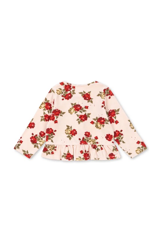 Dziewczynka Konges Sløjd kardigan z bawełną dziecięcy VELULA CARDIGAN GOTS KS104460.PreSpring multicolor
