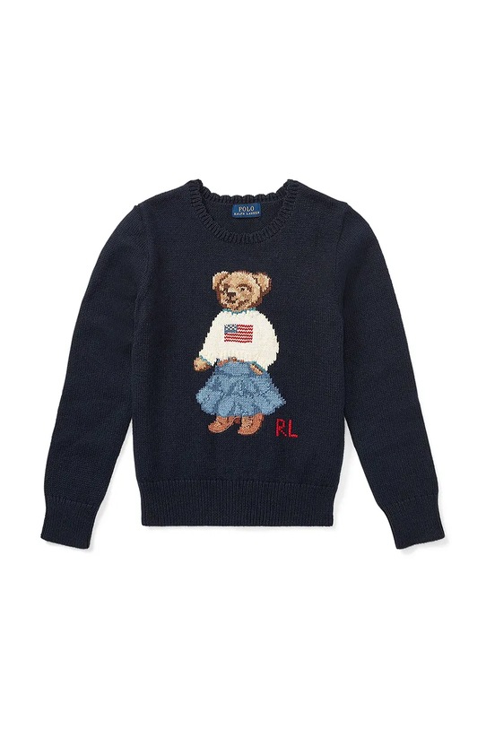 Polo Ralph Lauren sweter bawełniany dziecięcy 313702268001 granatowy SS26