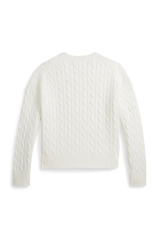 Παιδικό βαμβακερό πουλόβερ Polo Ralph Lauren 313A11238001 λευκό SS26