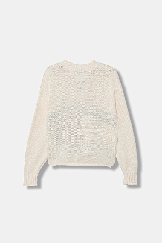 Tommy Hilfiger sweter bawełniany dziecięcy KG0KG08922.128.176.PPY2 beżowy SS26