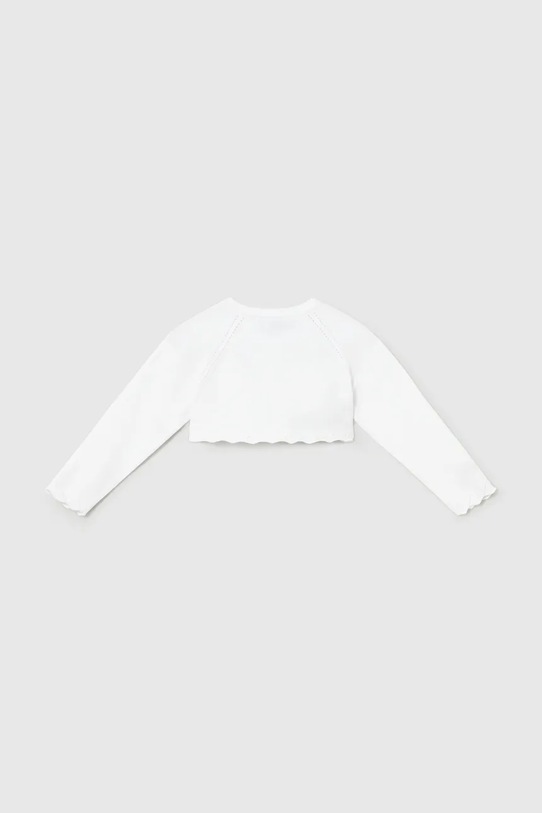 Mayoral kardigan dziecięcy 306.4D.Baby.PPY2 biały SS26