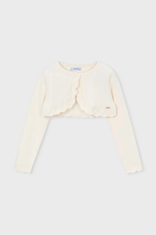 Otroška jopica Mayoral 320.6A.Mini.PPY2 bež SS26