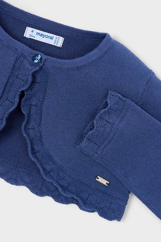 Dziewczynka Mayoral kardigan dziecięcy 320.6A.Mini.PPY2 niebieski