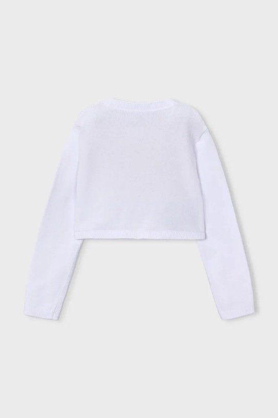 Dětský kardigan Mayoral 321.6D.Mini.PPY2 bílá SS26