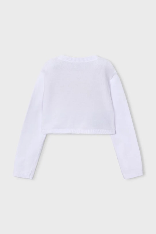 Dětský kardigan Mayoral 321.6D.Mini.PPY2 bílá SS26